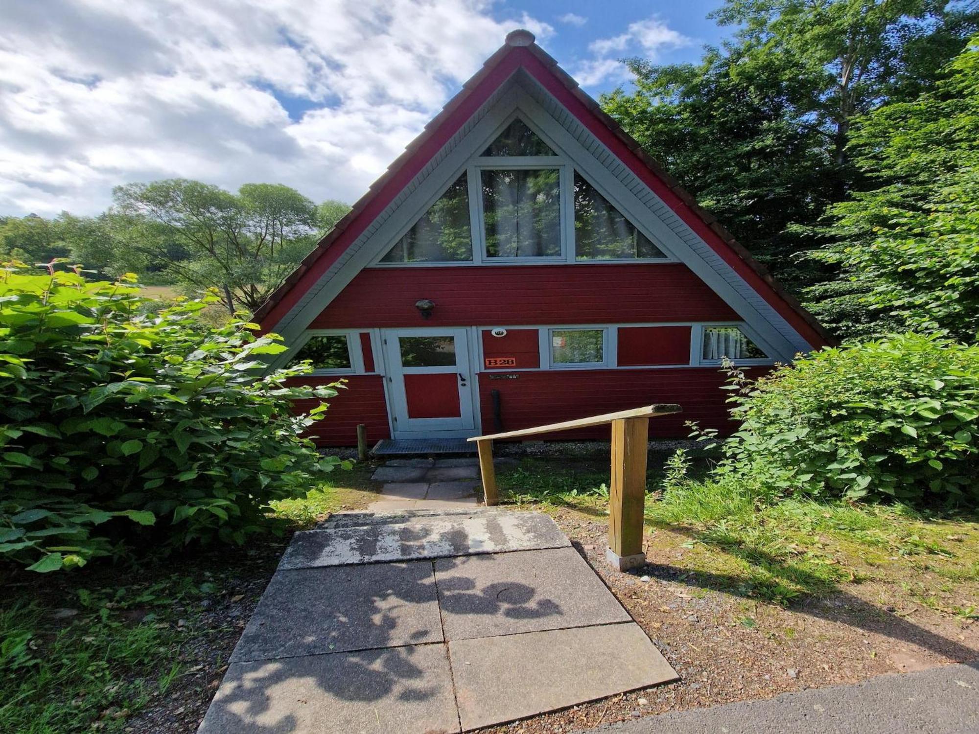 Wooden Bungalow With A Terrace, In A Wooded Area Villa Ronshausen Exterior photo