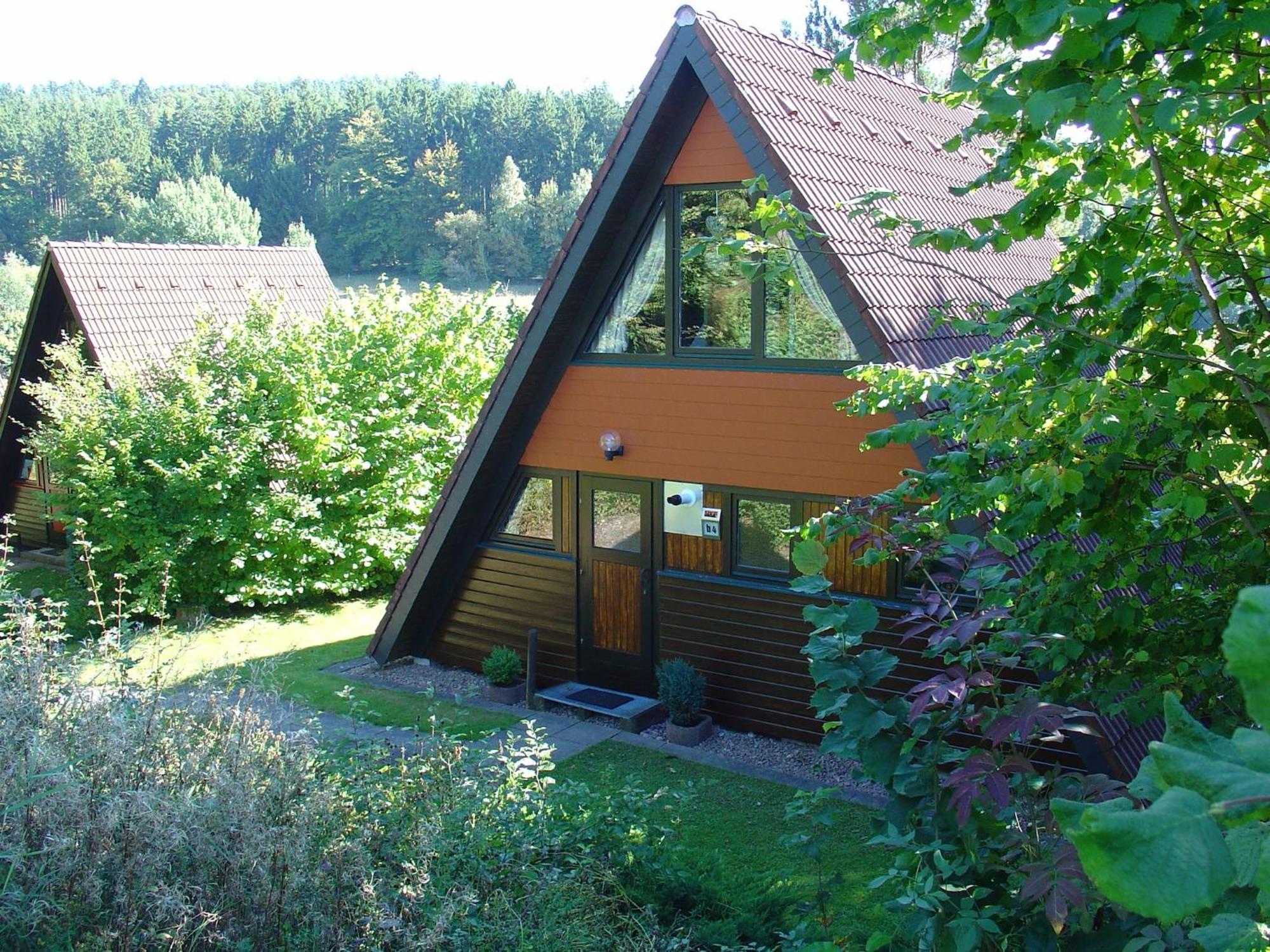 Wooden Bungalow With A Terrace, In A Wooded Area Villa Ronshausen Exterior photo